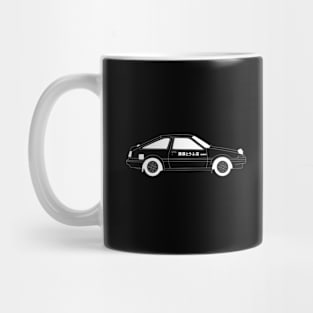 AE86 Takumi White Outline Mug